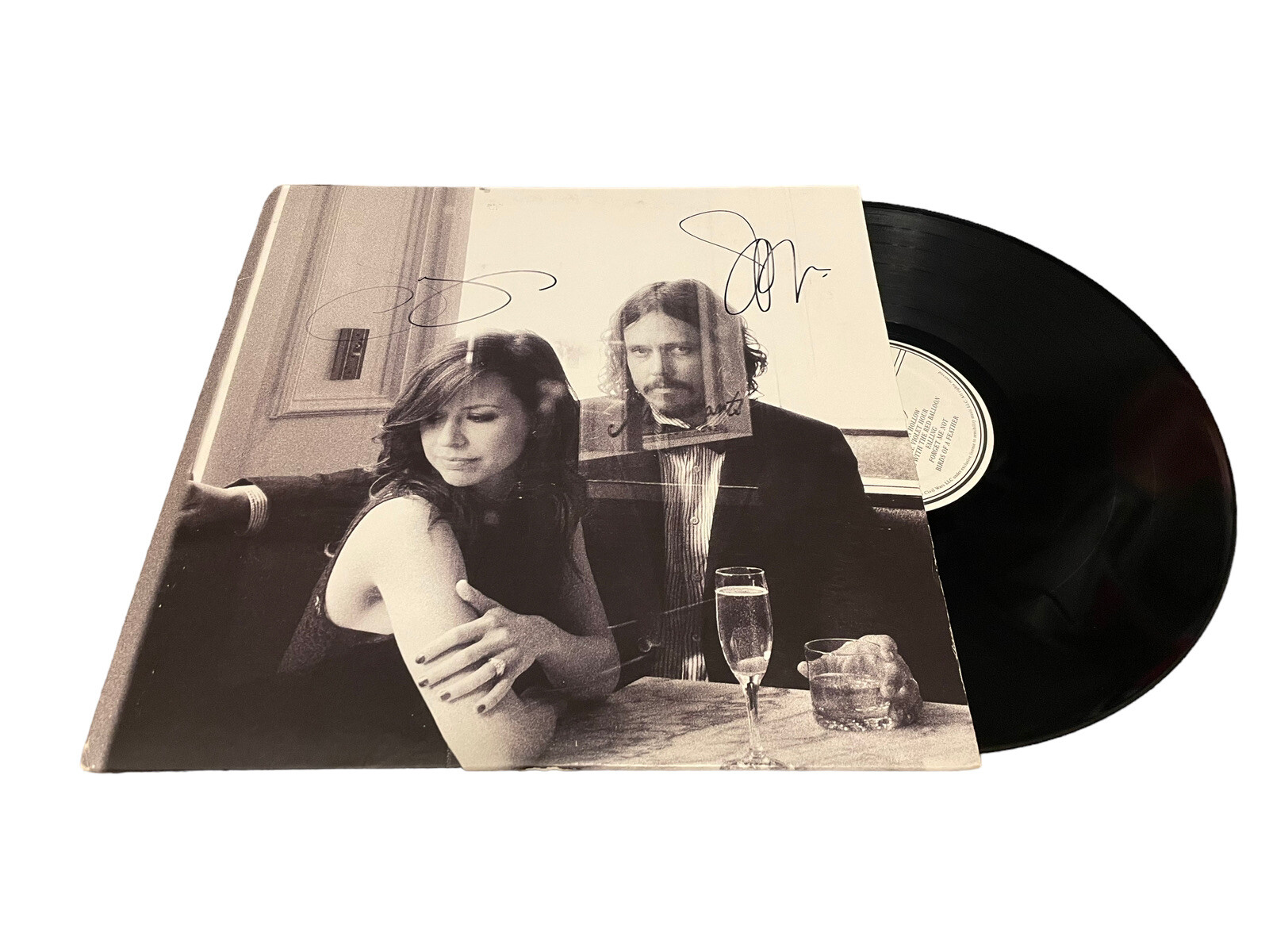 THE CIVIL WARS SIGNED AUTOGRAPH BARTON HOLLOW VINYL JOY + JOHN PAUL JSA CERT COA
