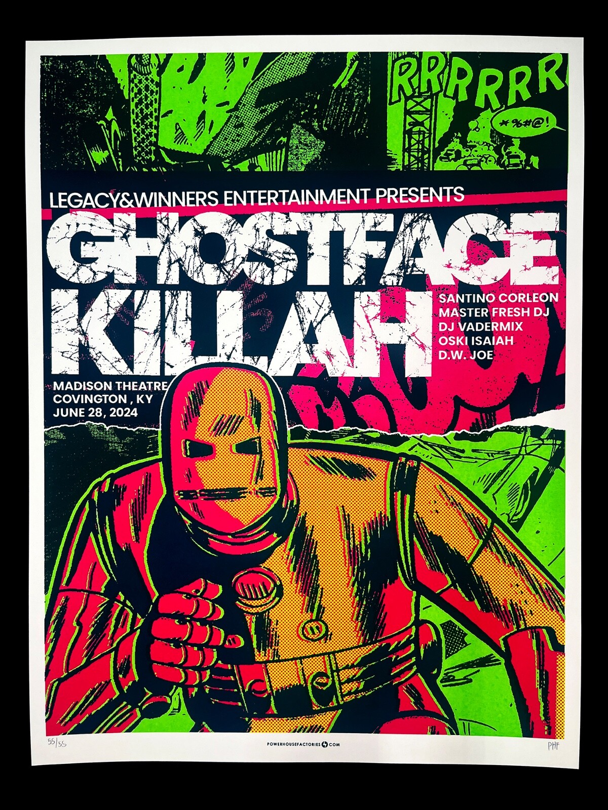 Ghostface Killah June 2024 Limited Edition Gig Poster