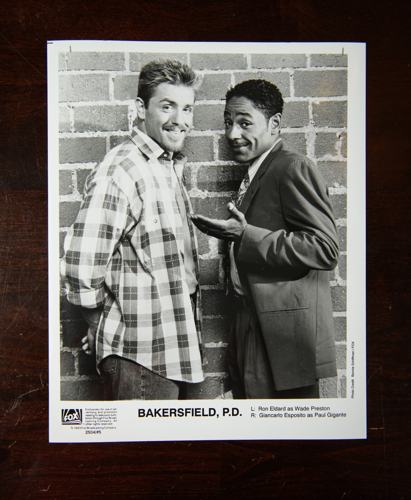 “Bakersfield P.D.” (1993) TV press kit photo – Giancarlo Esposito, Ron Eldard