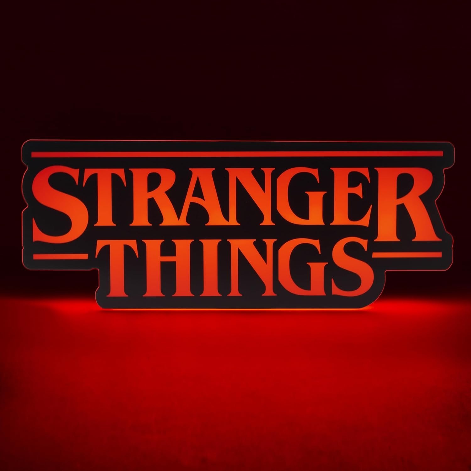 Official Stranger Things Shaped Lamp – 11.8″ LED Light with Phase & Pulse Modes