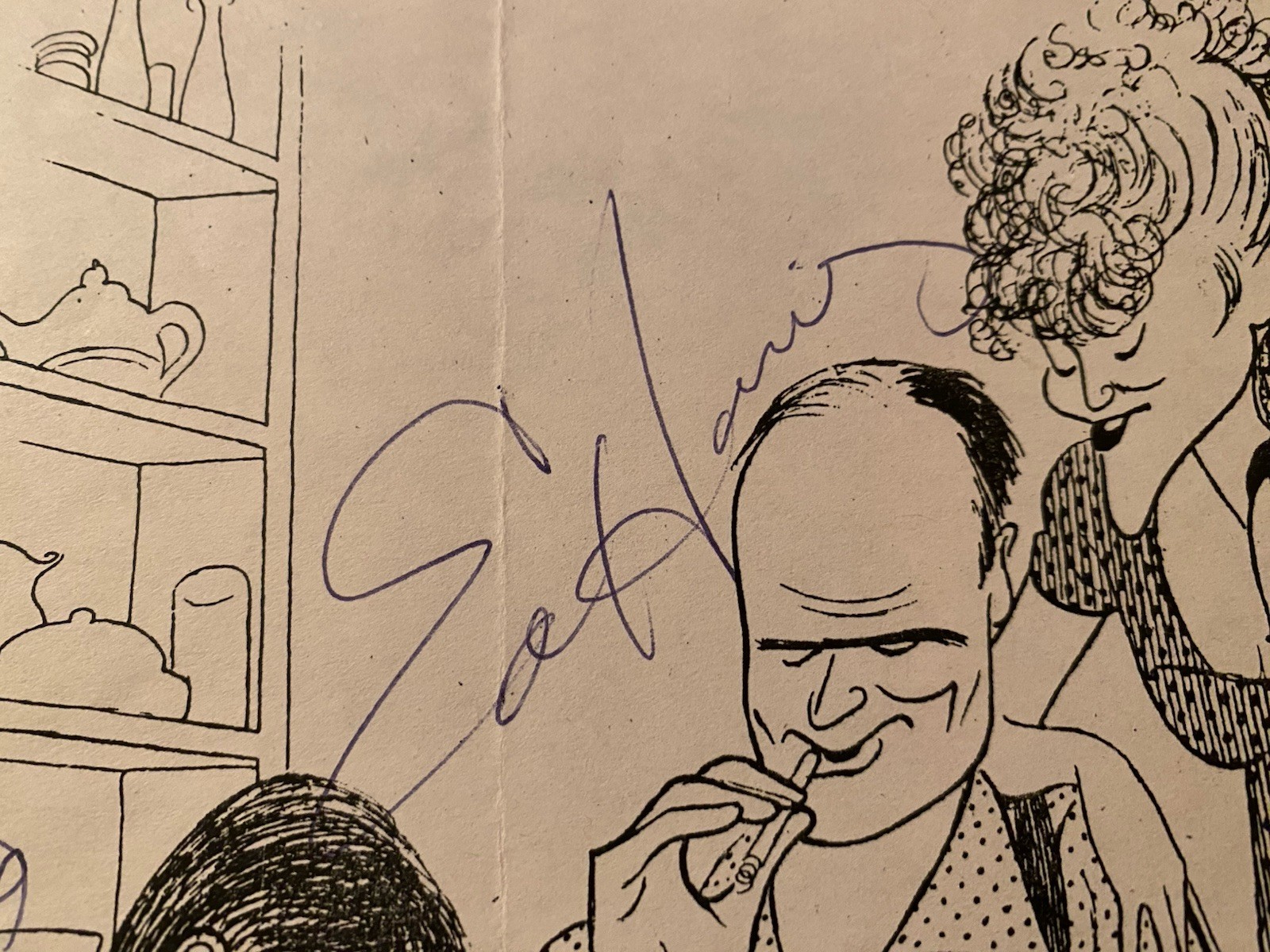 Ed Harris Judith Ivey Anthony Rapp William O’Leary Signed Hirschfeld Print All