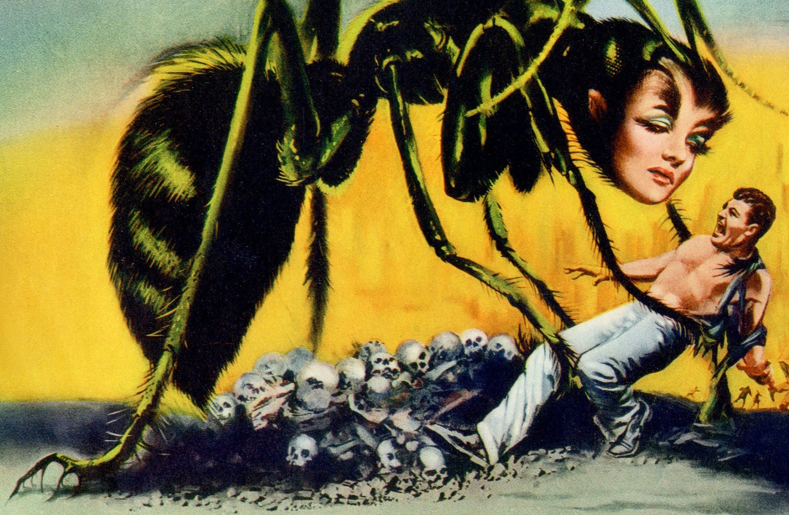 THE WASP WOMAN (1959) half sheet 22″x28″ sci-fi classic horror movie poster!