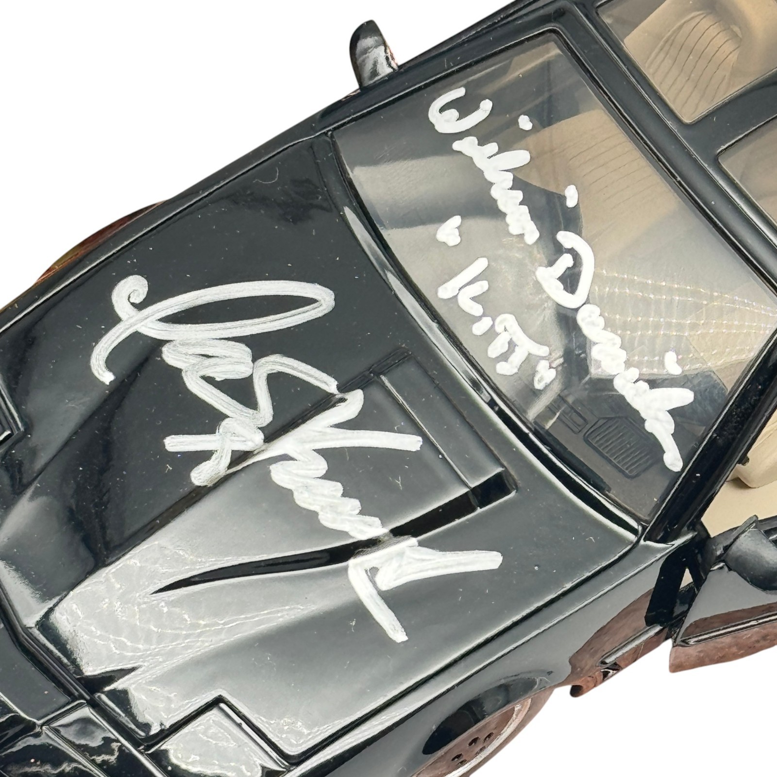 Rare TRIPLE SIGNED David Hasselhoff & William Daniels Diecast Beckett Autograph