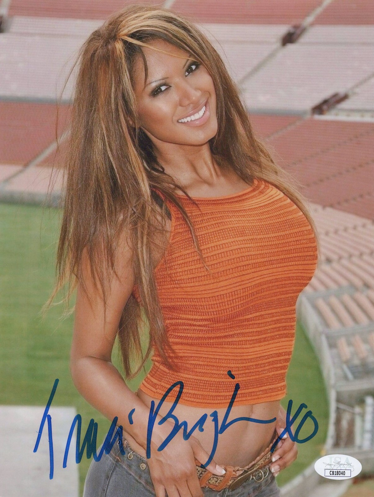 TRACI BINGHAM Signed BAY WATCH 8×10 Photo Autograph JORDAN TATE JSA COA CERT