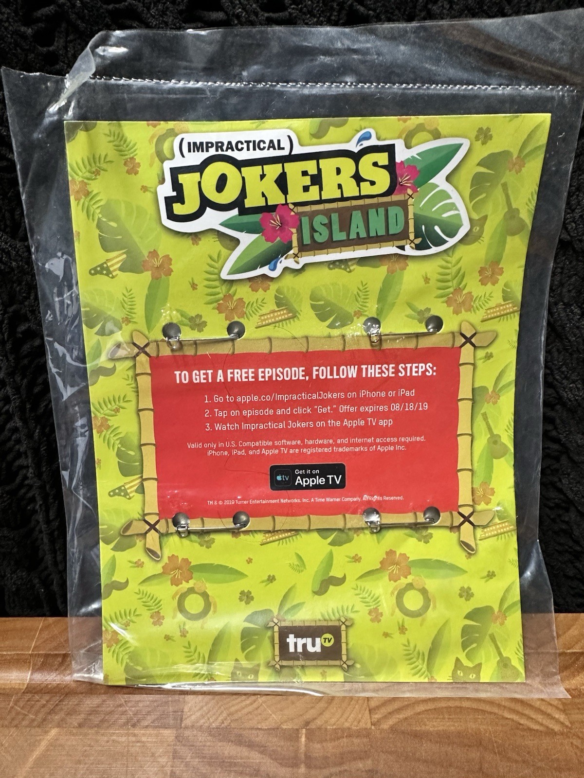 Impractical Jokers Island 2019 Button Pin Set of 4 truTV Show Sealed Memorabilia