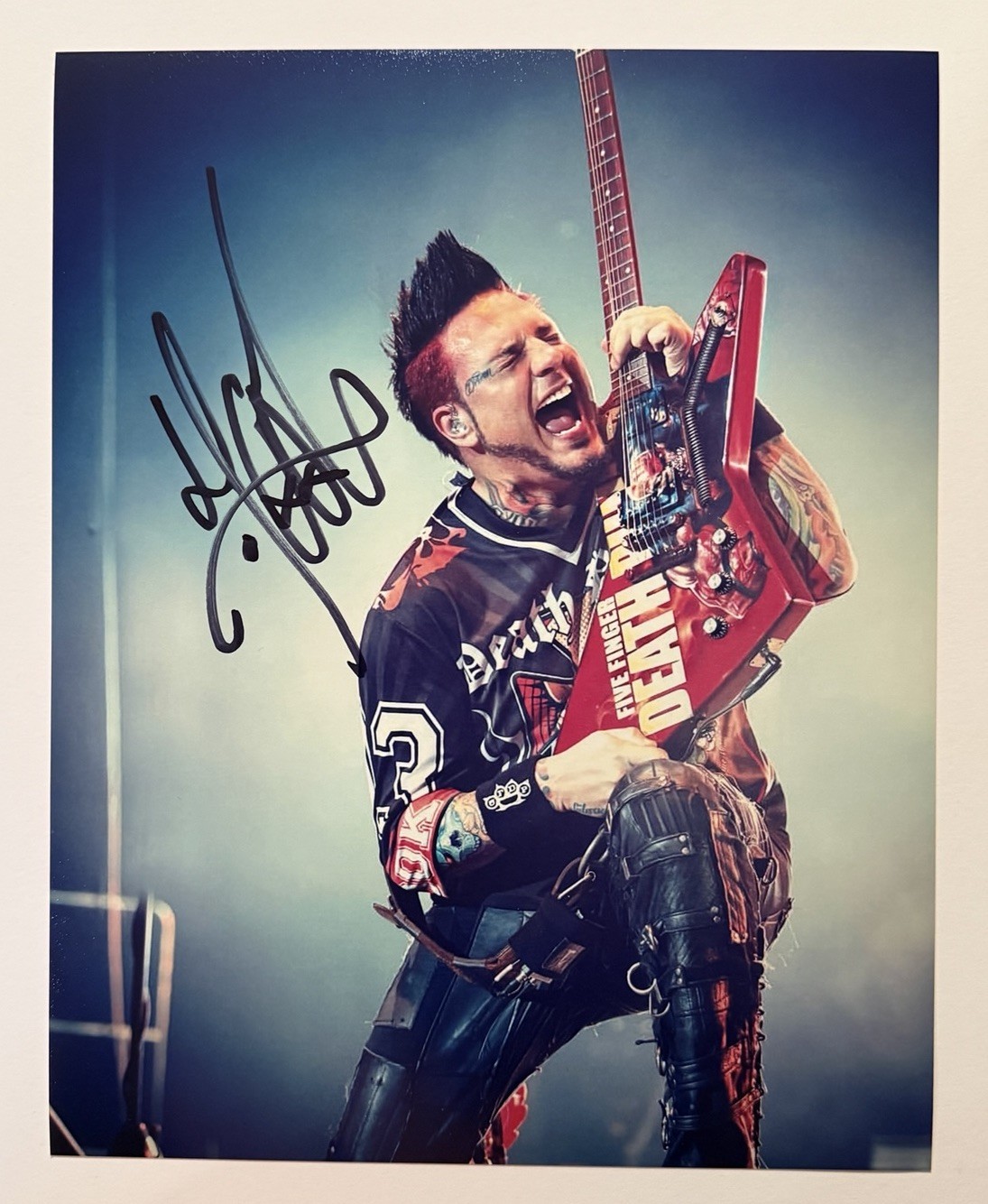 Jason Hook SIGNED Five Finger Death Punch 8×10 Photo Guitarist EXACT PROOF G2
