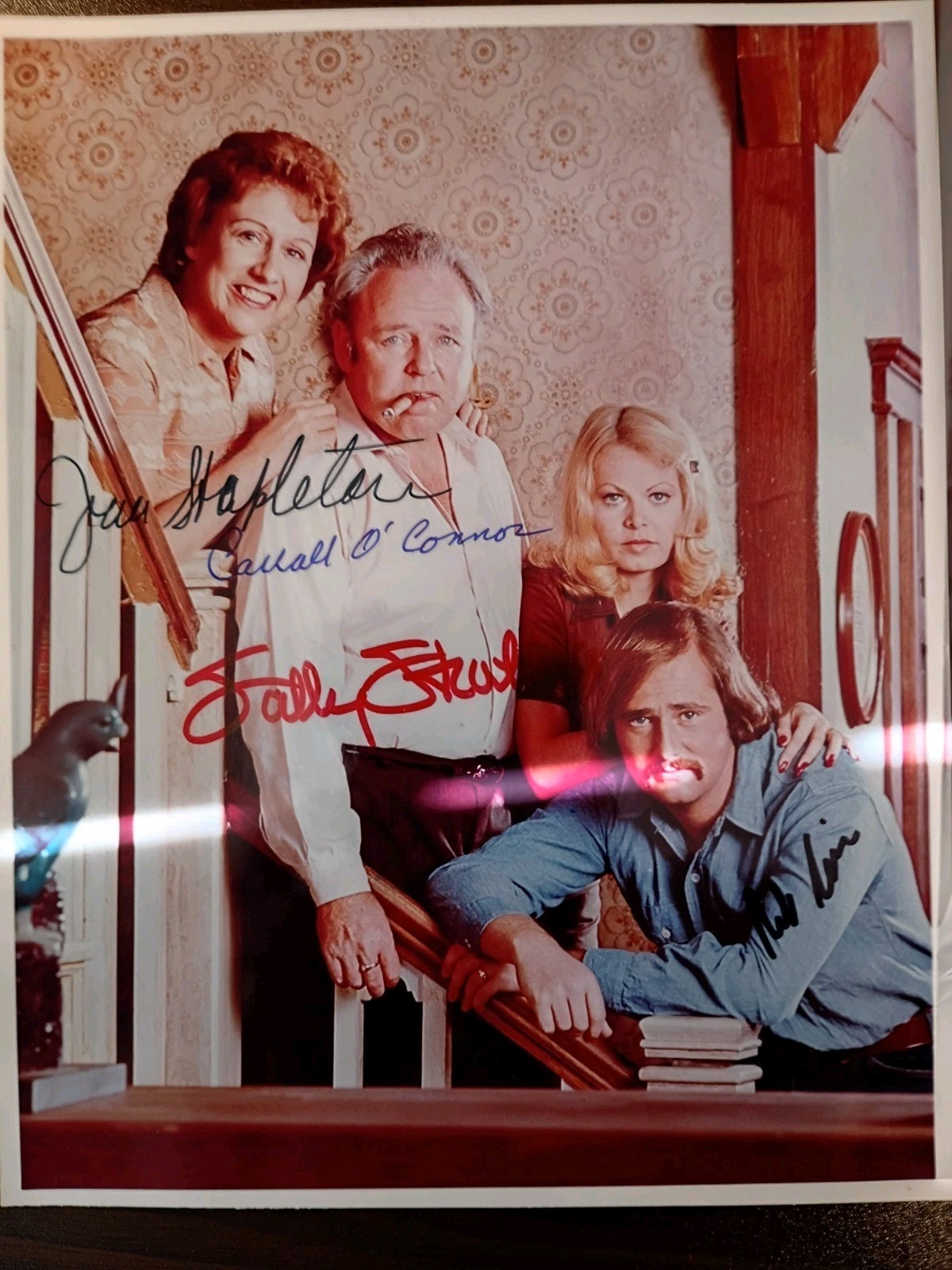 ALL IN THE FAMILY 8×10 Photo Signed By ALL 4..Three Deceased..COA