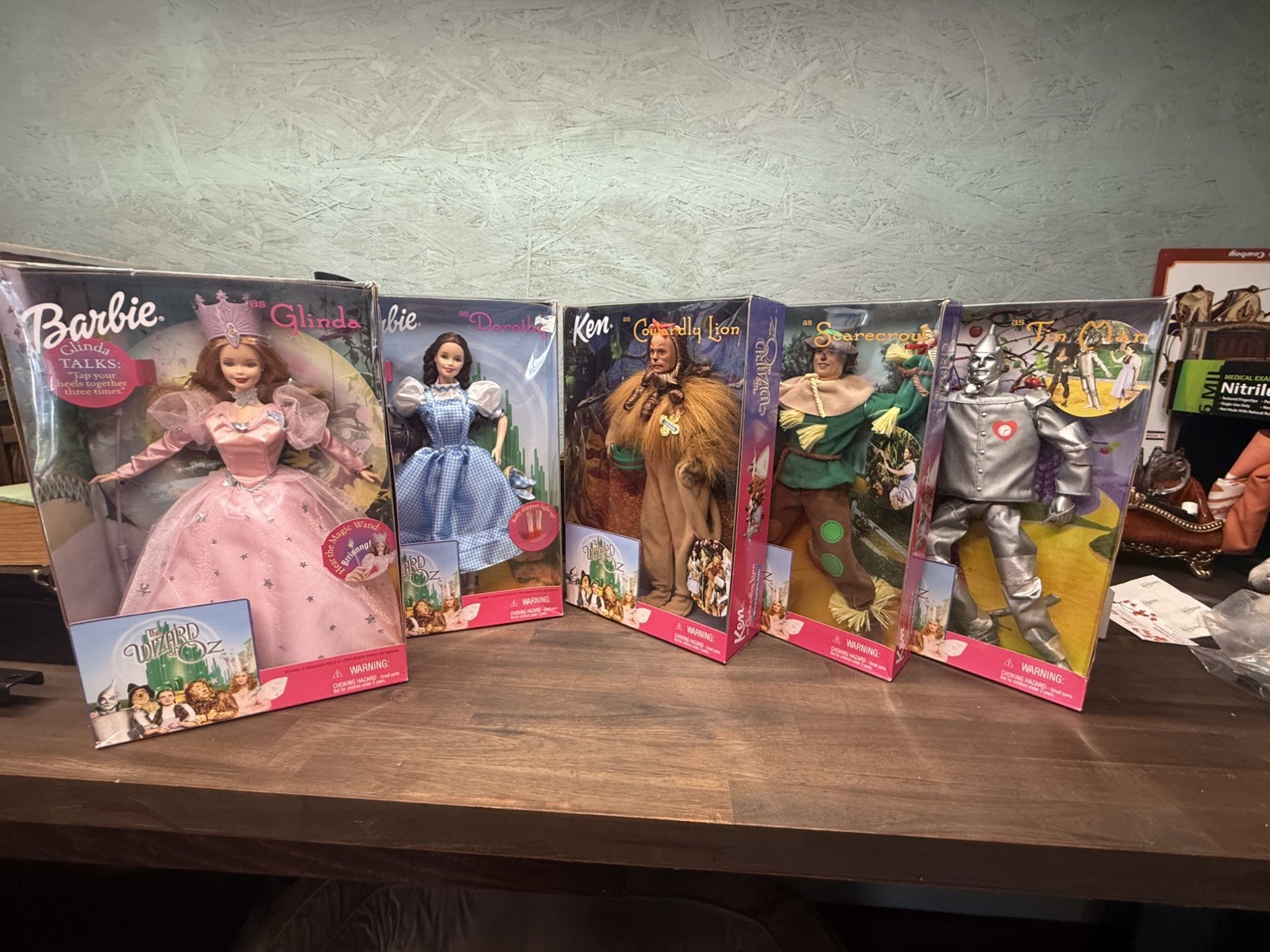 Barbie & Ken Wizard of OZ – Dorothy, Glinda, Tin Man, Cowardly Lion & Scarecrow
