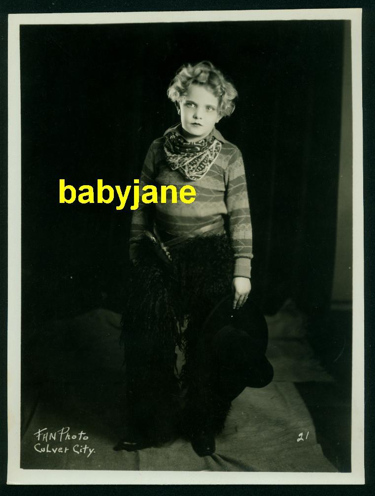 LEON JANNEY VINTAGE 7X9 PHOTO CHILD STAR 1920’s BY FAN PHOTO DOUBLE WEIGHT