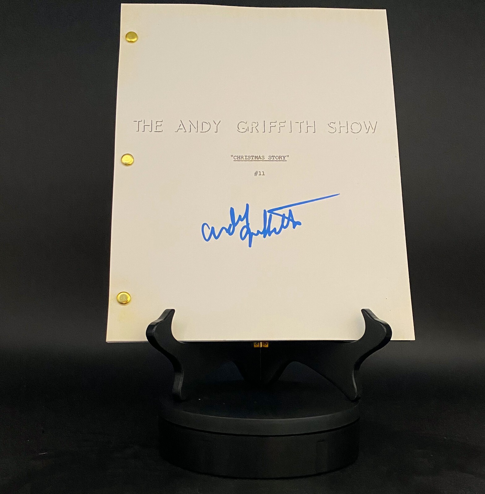 ANDY GRIFFITH SHOW TV Series Script, CHRISTMAS Episode, Don Knotts, Ron Howard
