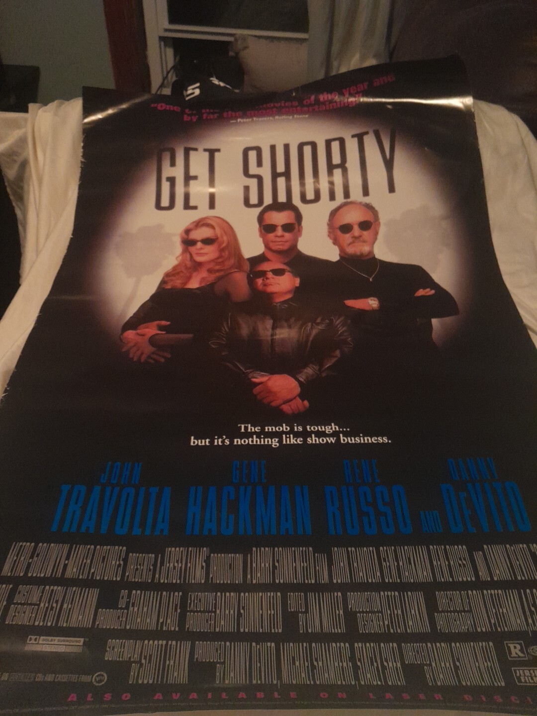 Get Shorty 1995 MGM 27×41″ crime one sheet poster John Travolta Blues BROTHERS