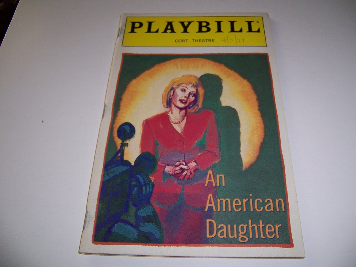 OP NIGHT 1997 CORT THEATRE PLAYBILL- AN AMERICAN DAUGHTER -BENSON FULLER MARVEL