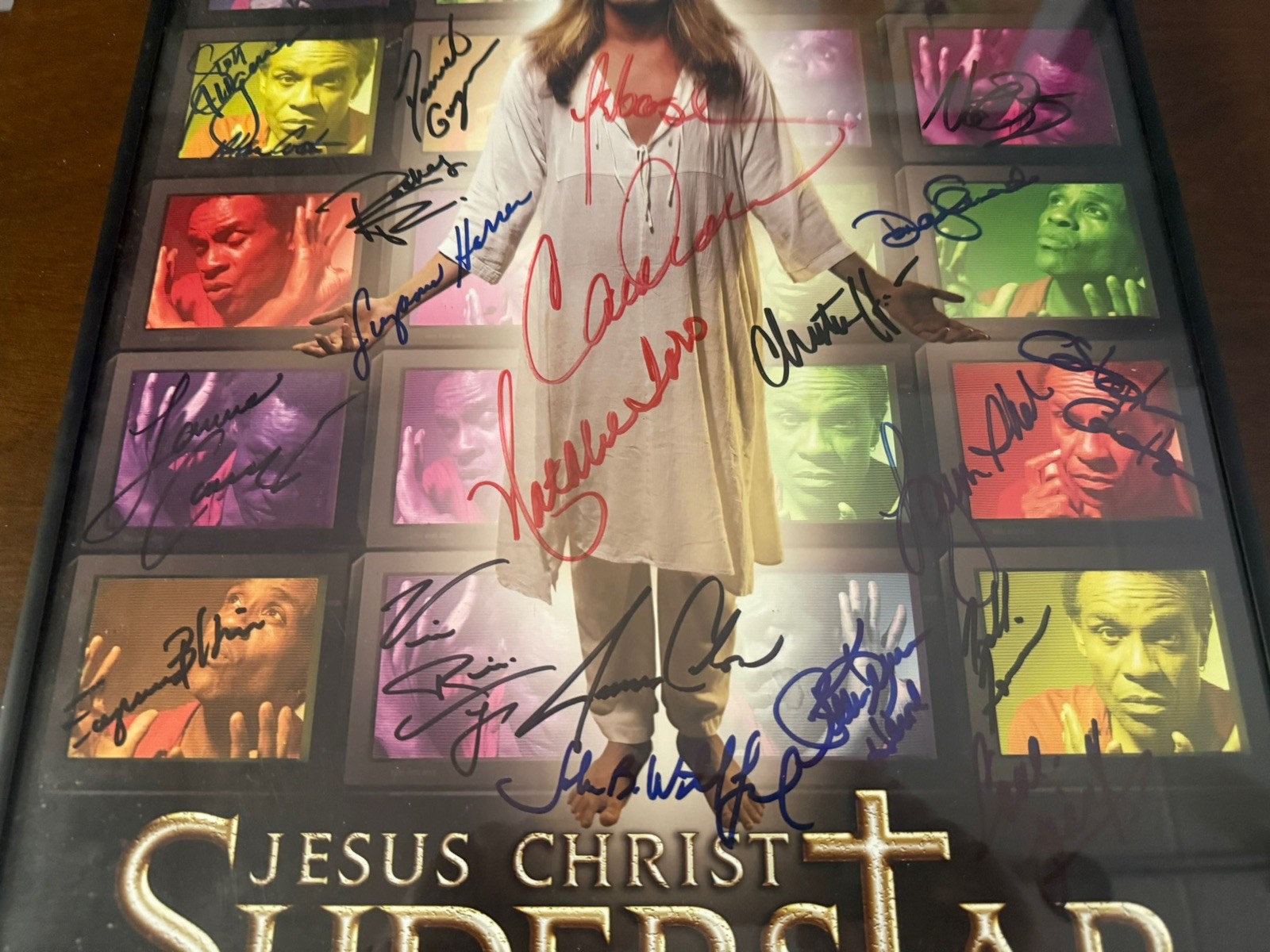 Jesus Christ Superstar Signed Window Card Sebastian Bach Carl Anderson Poster
