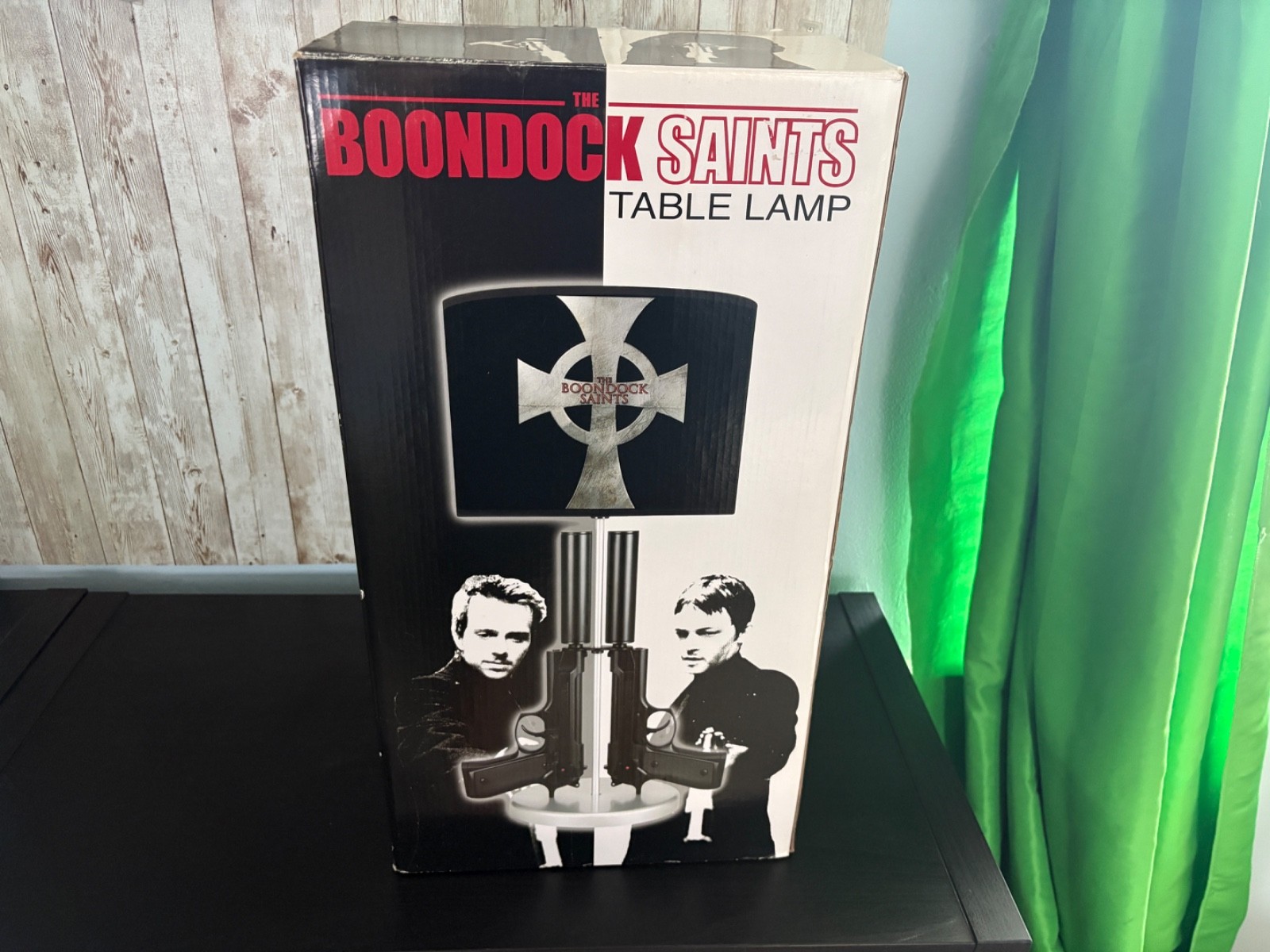 The Boondock Saints Verita Aequitas Double Beretta Gun Double Side Lamp NEW