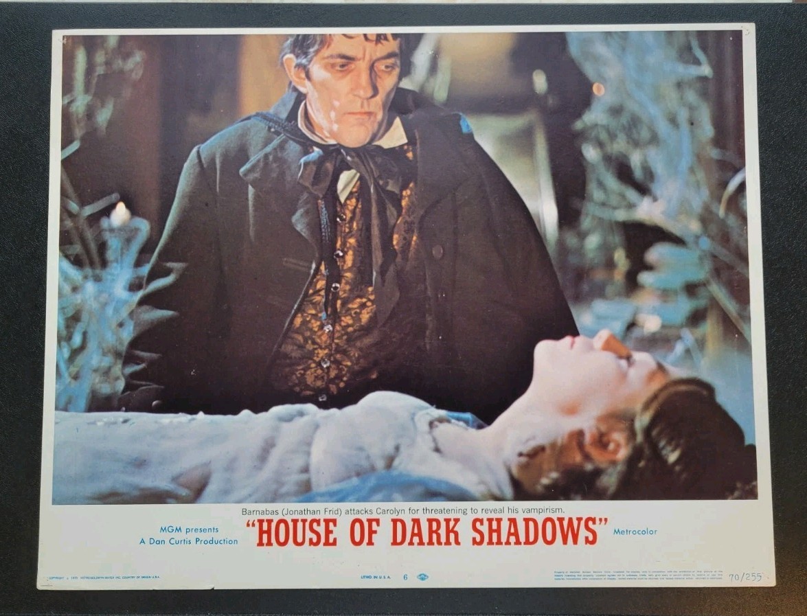HOUSE OF DARK SHADOWS 1970 Original Lobby Card #2 with Jonathan Frid