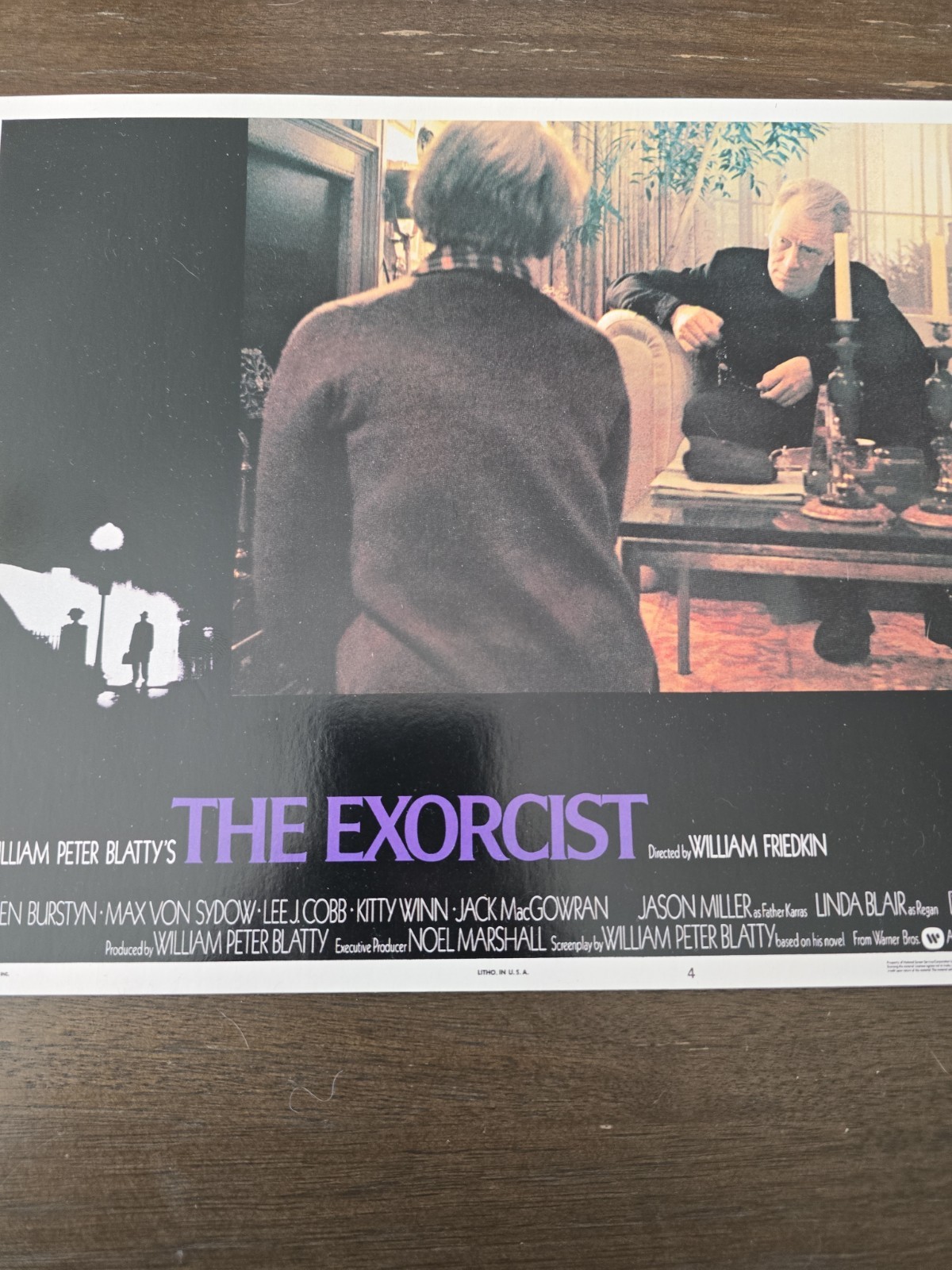 THE EXORCIST 1974 Original Lobby Card #4 with Ellen Burstyn & Max Von Sydow