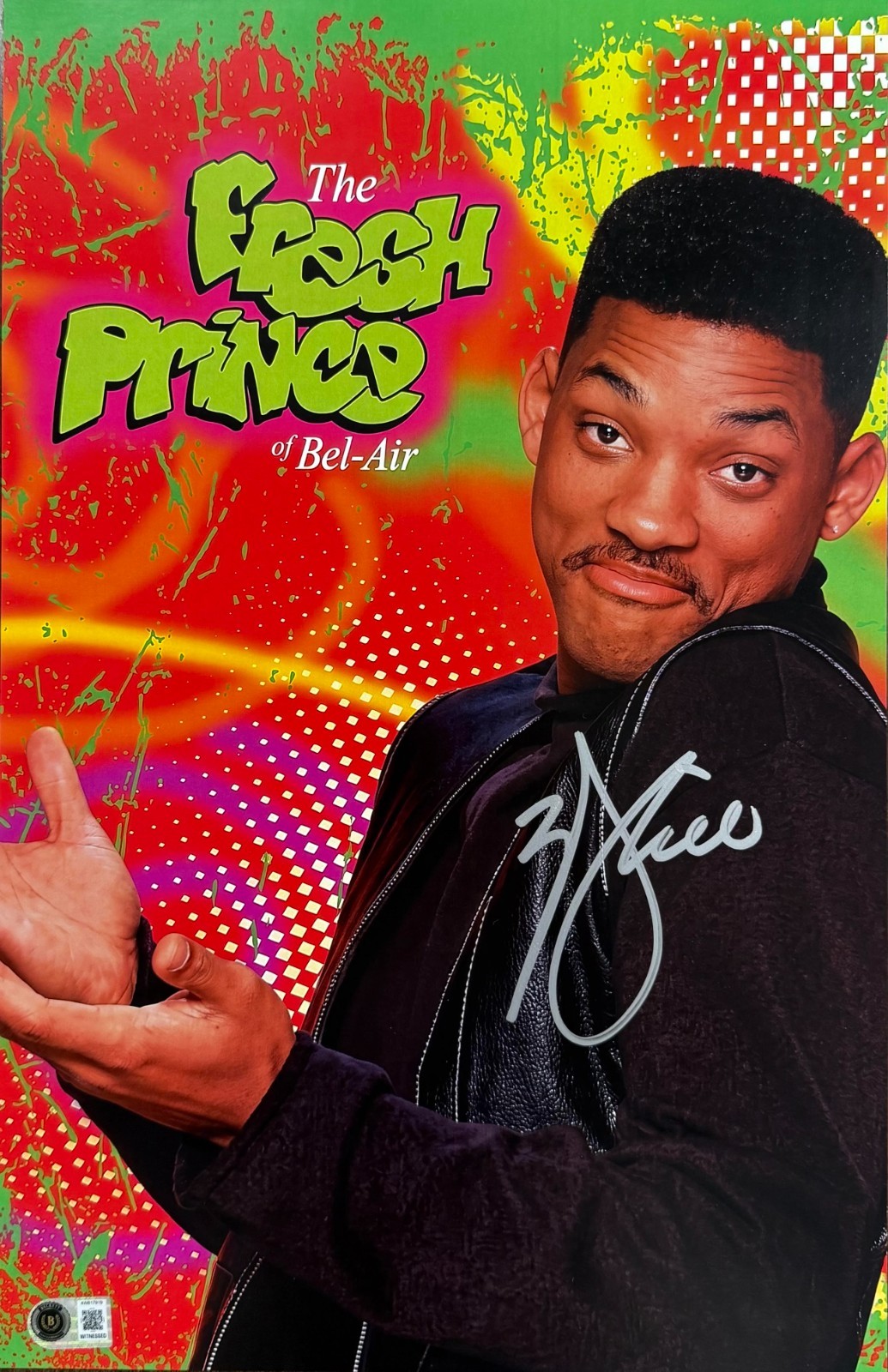 Will Smith Fresh Prince of Bel-Air Autographed 11×17 Signed Poster Beckett
