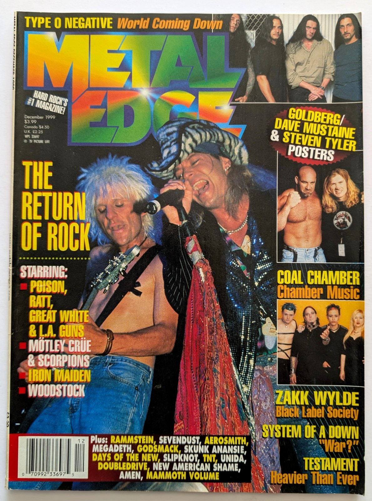 1999 December Metal Edge – Hard Rock Metal Music Magazine