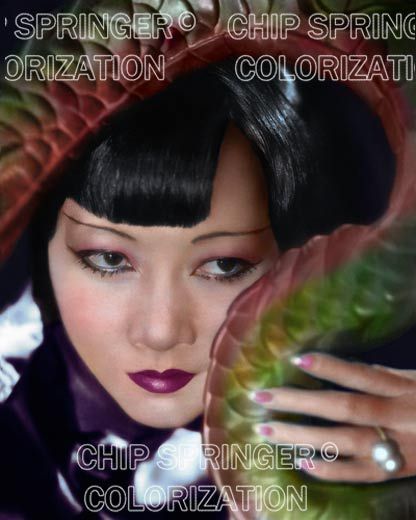 ANNA MAY WONG DRAGON LADY 8X10 BEAUTIFUL COLOR PHOTO BY CHIP SPRINGER