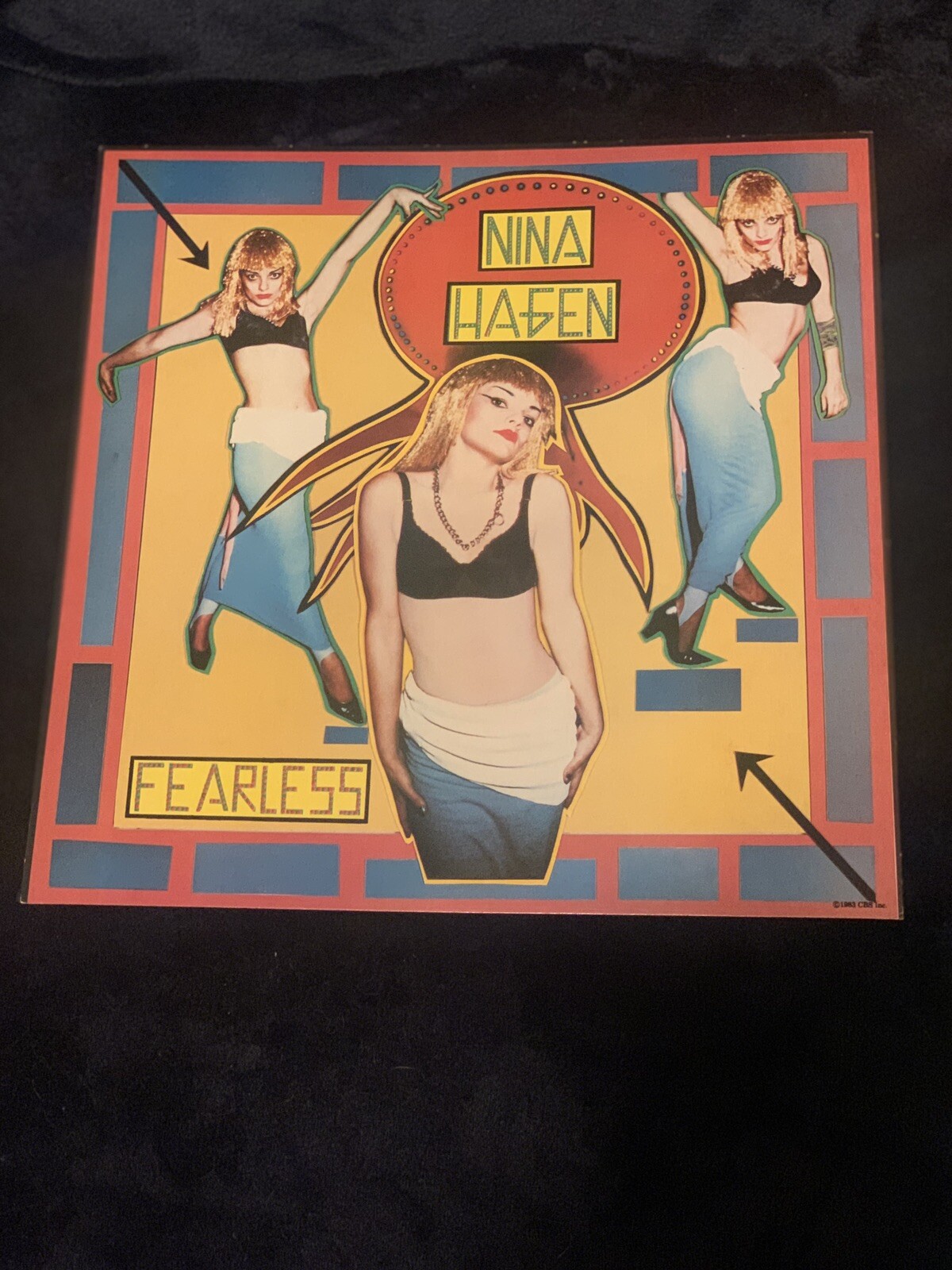 Nina Hagen 1983 Fearless 12×12 Promo Cover Flat Poster Giorgio Moroder