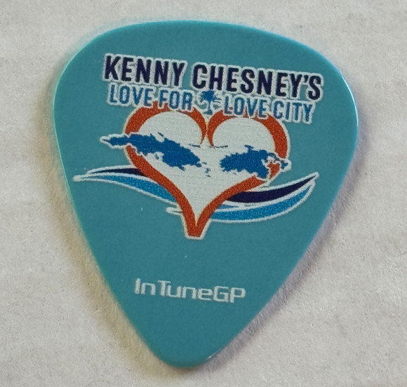 KENNY CHESNEY GUITAR PICK 2018 LOVE FOR LOVE CITY Tour Stage Concert Plectrum