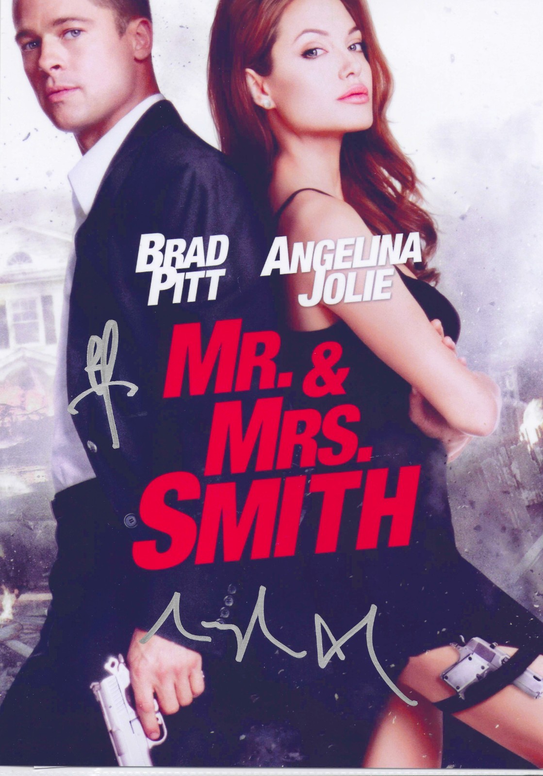 ANGELINA JOLIE & BRAD PITT signed …in Mr. & Mrs. SMITH 8×12 with COA