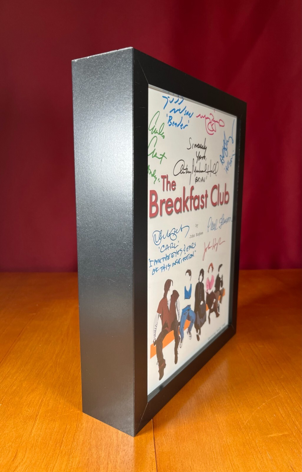 The Breakfast Club Script Signed- Autograph Reprints