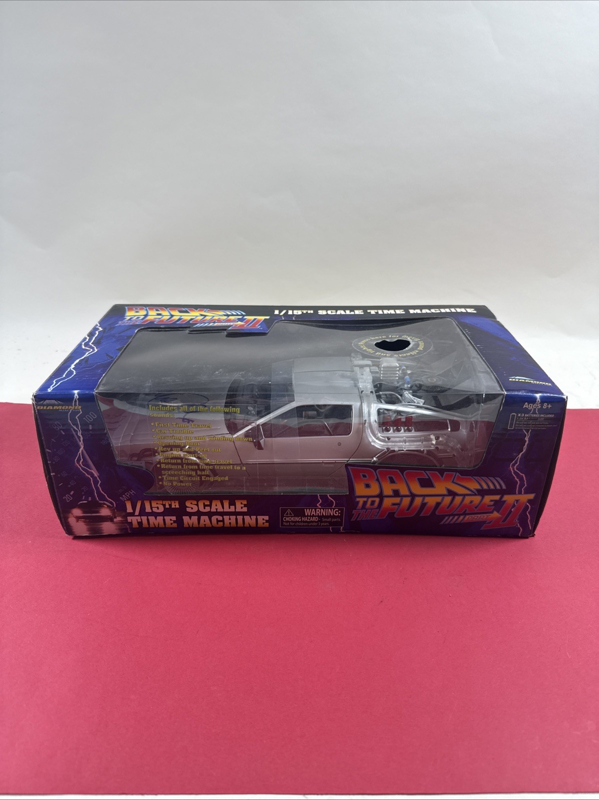 Micheal J Fox Signed Back To The Future 1/15th Scale Delorean JSA Certified