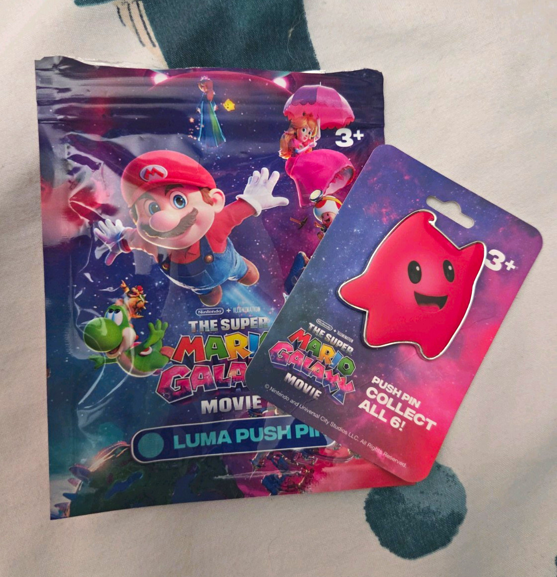 Super Mario Bros. Galaxy Movie Luma Push Pin Collectible – Red