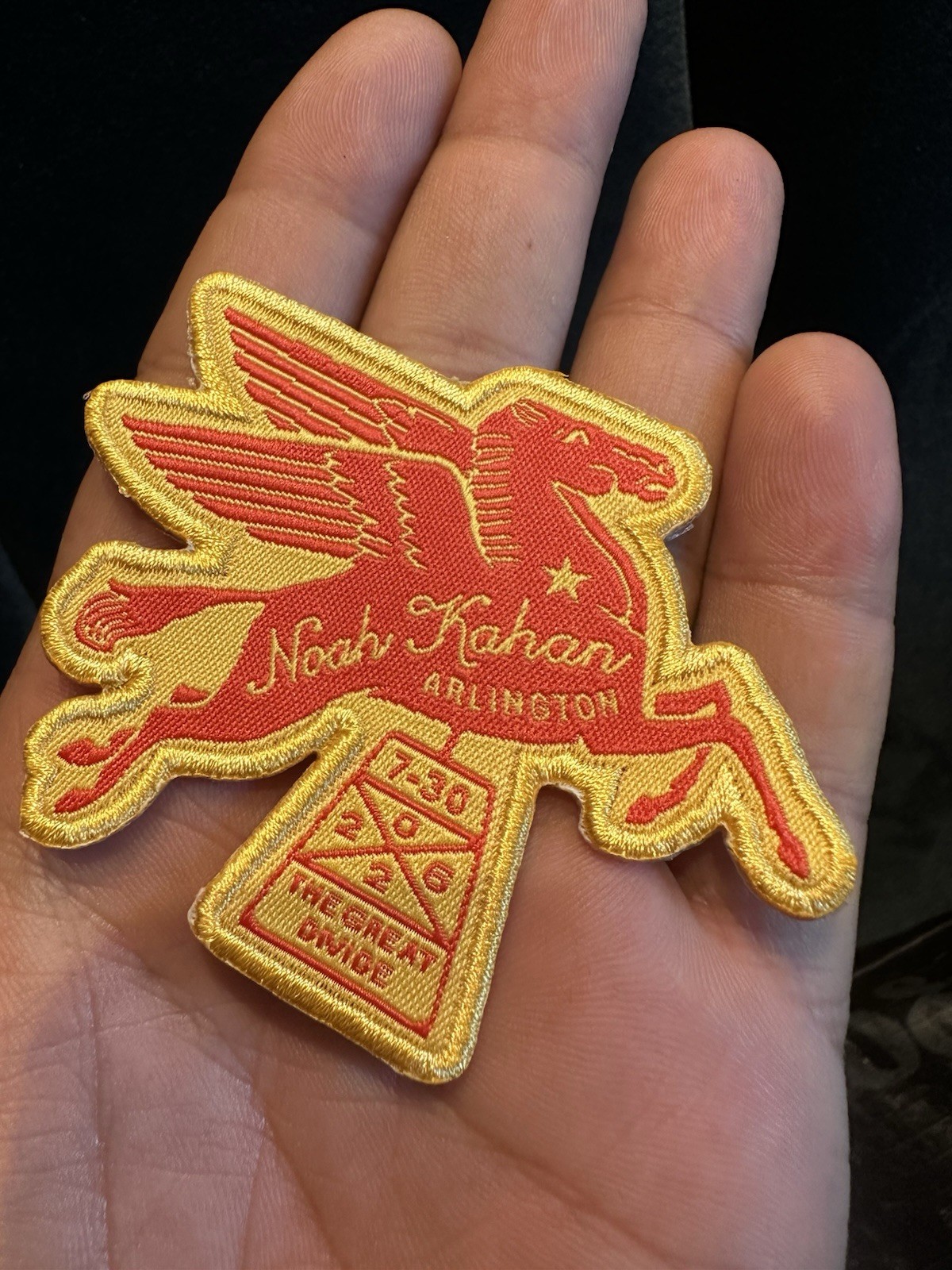 Noah Kahan Patch Arlington,Tx July 30 2026 exclusive Globe Life Field
