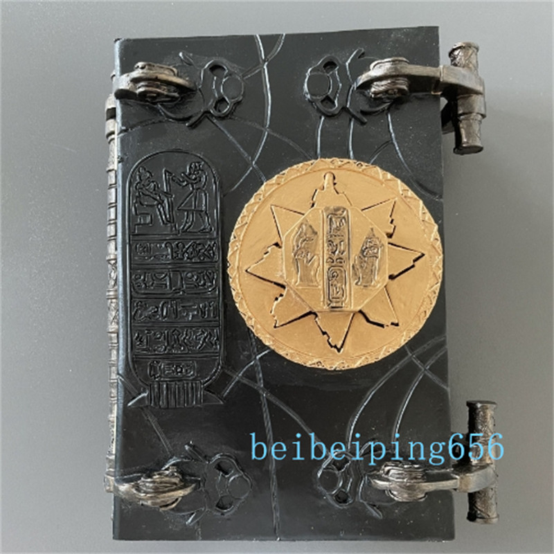 Book of The Dead The Mummy Magic book Box Prop with Key Resin Crafts Ornaments