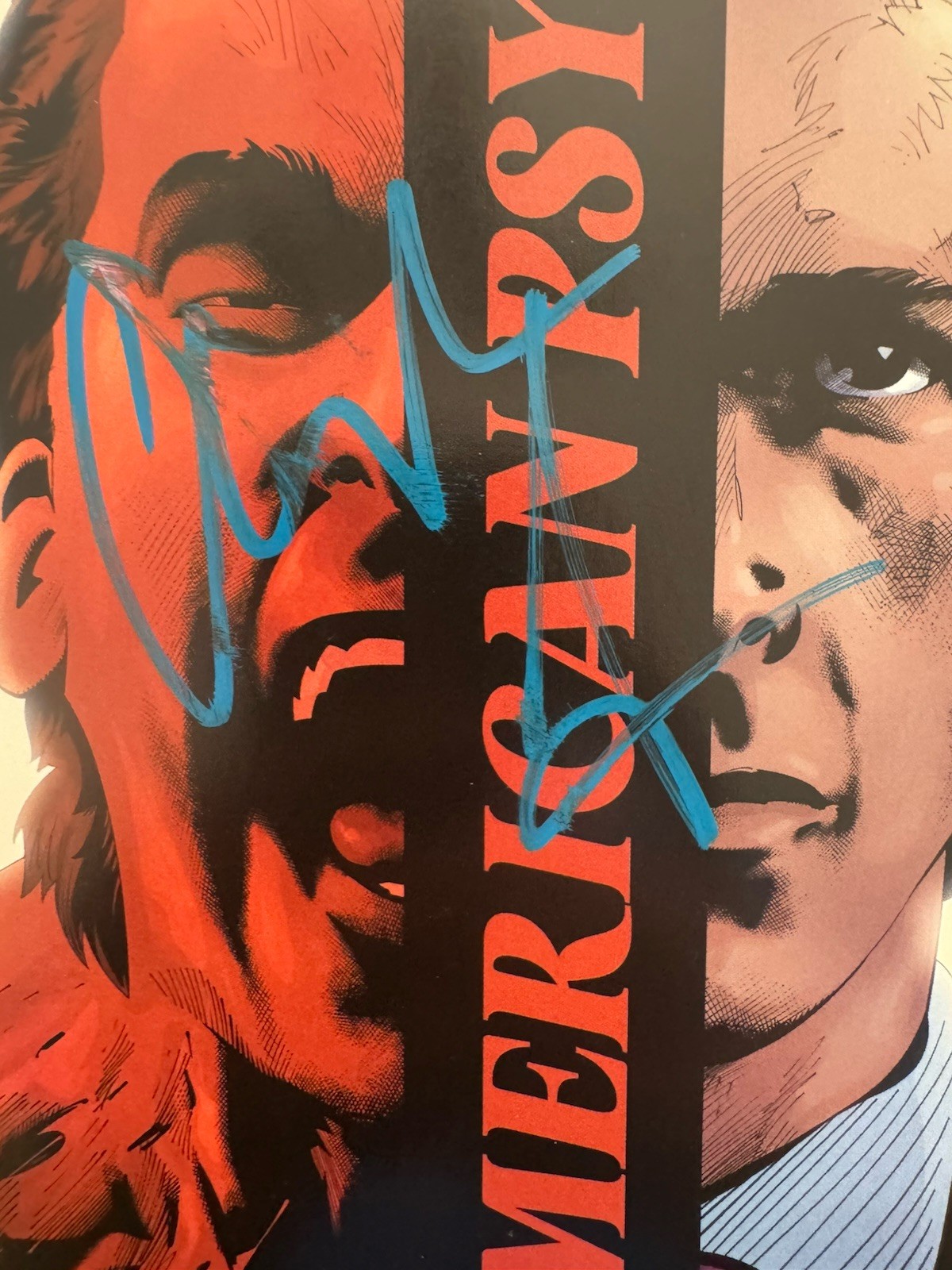 Christian Bale signed autographed American Psycho Comic book w/beckett coa B
