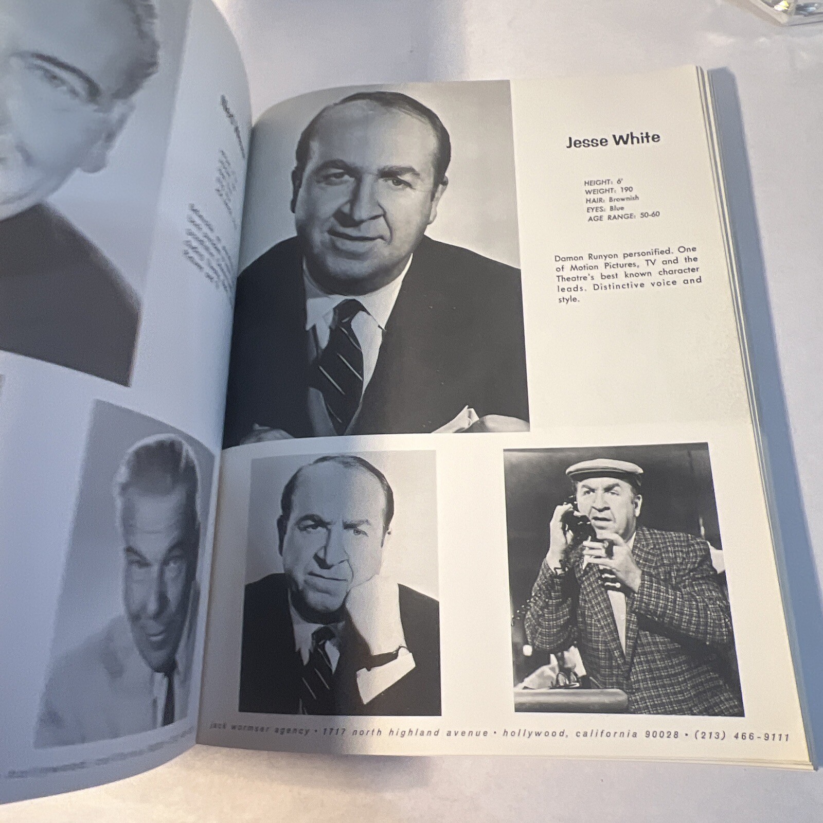 1968 JW – JACK WORMSER AGENCY, Hollywood Casting Talent Catalog Book VERY RARE!