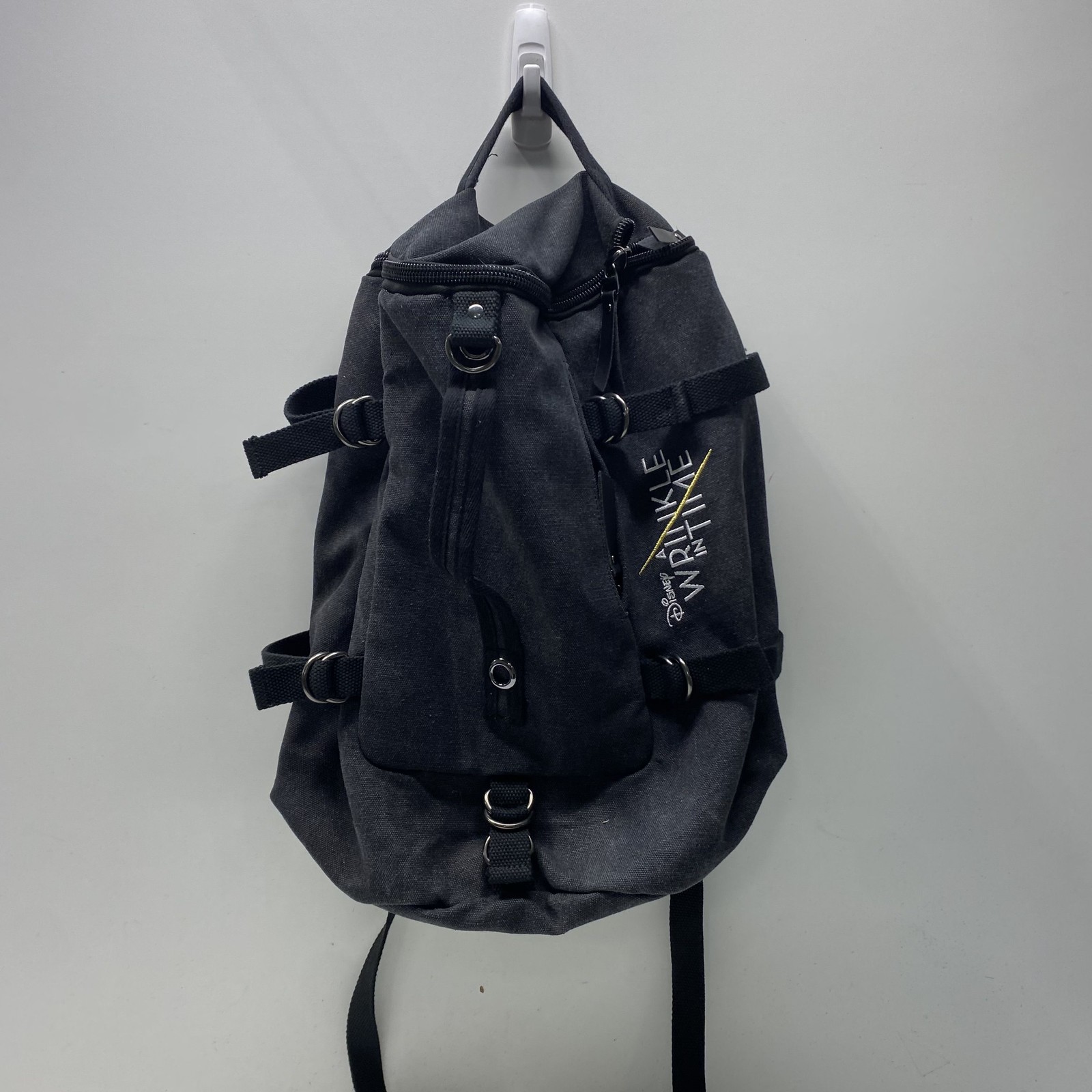 Disney A Wrinkle In Time Movie Promo Black Canvas Backpack Sling Bag