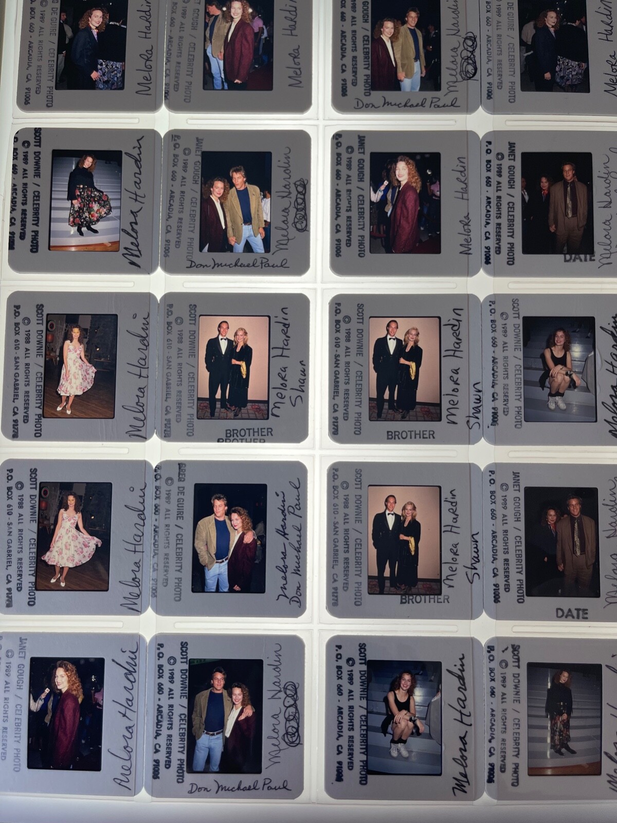Melora Hardin ORIGINAL LOT OF VINTAGE 35MM SLIDE TRANSPARENCY PHOTO #1