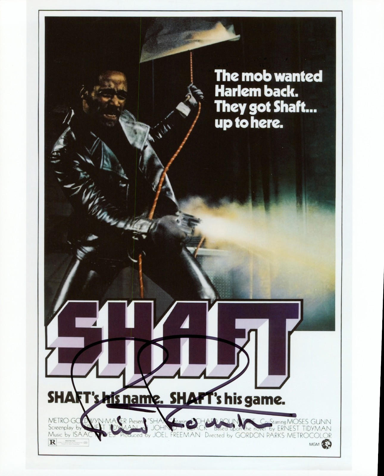Richard Roundtree autographed signed classic Shaft 8×10 photo action hero actor