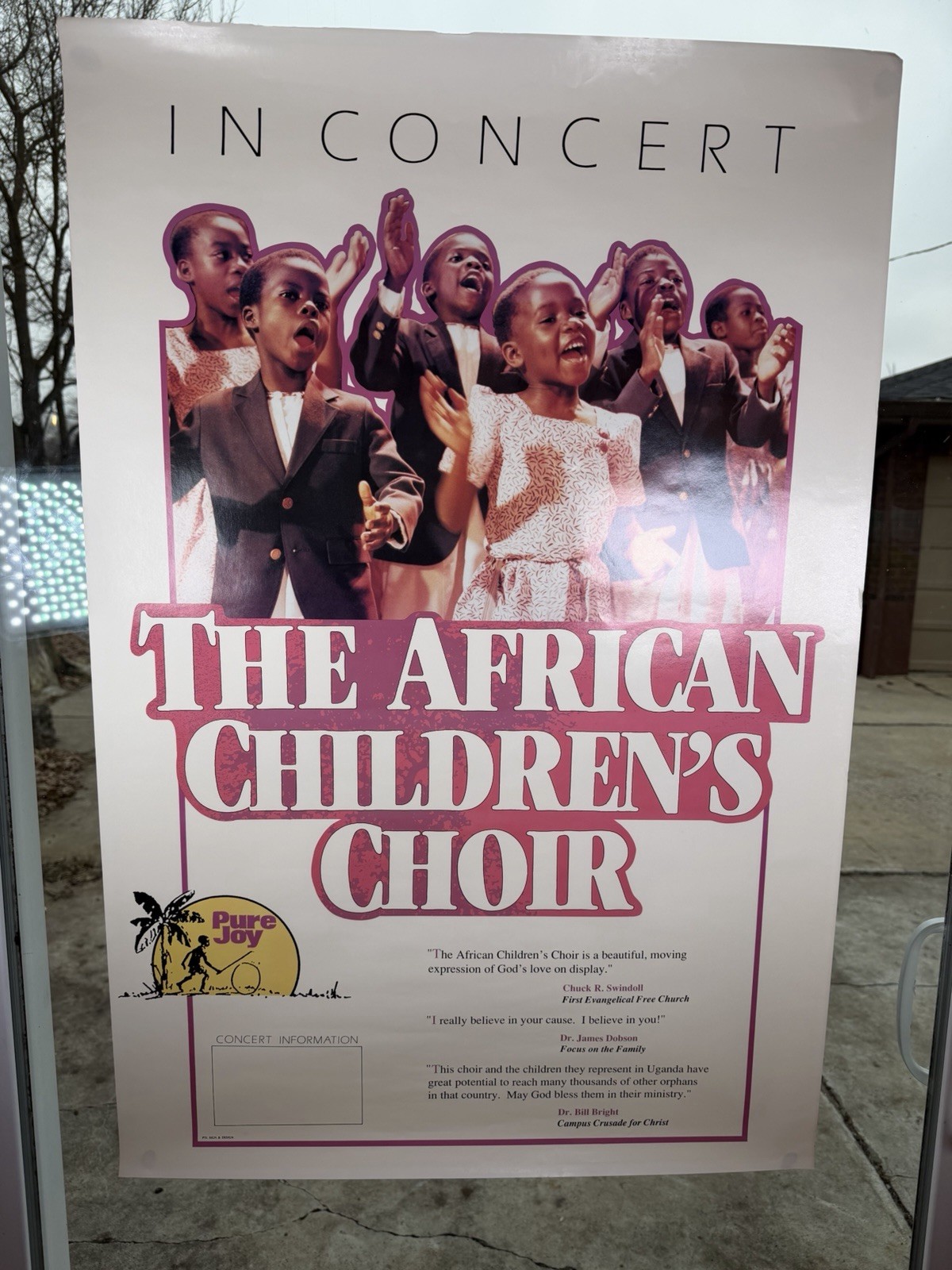 The African Children’s Choir Concert Poster 24” X 36” Poster Black Heritage