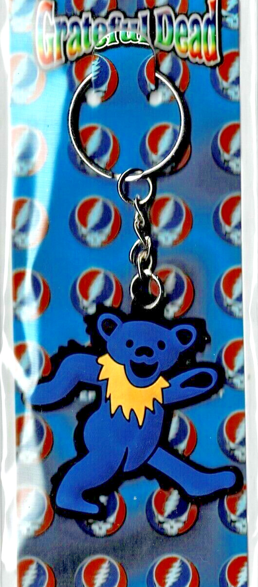 GRATEFUL DEAD – OFFICIALLY LICENSED – DANCING BEAR RUBBER KEY CHAIN