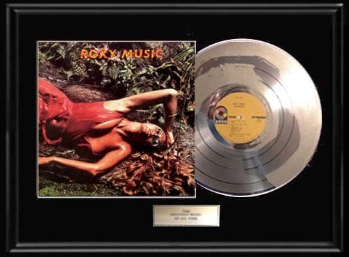ROXY MUSIC STRANDED WHITE GOLD PLATINUM RECORD LP ALBUM NON RIAA RARE!