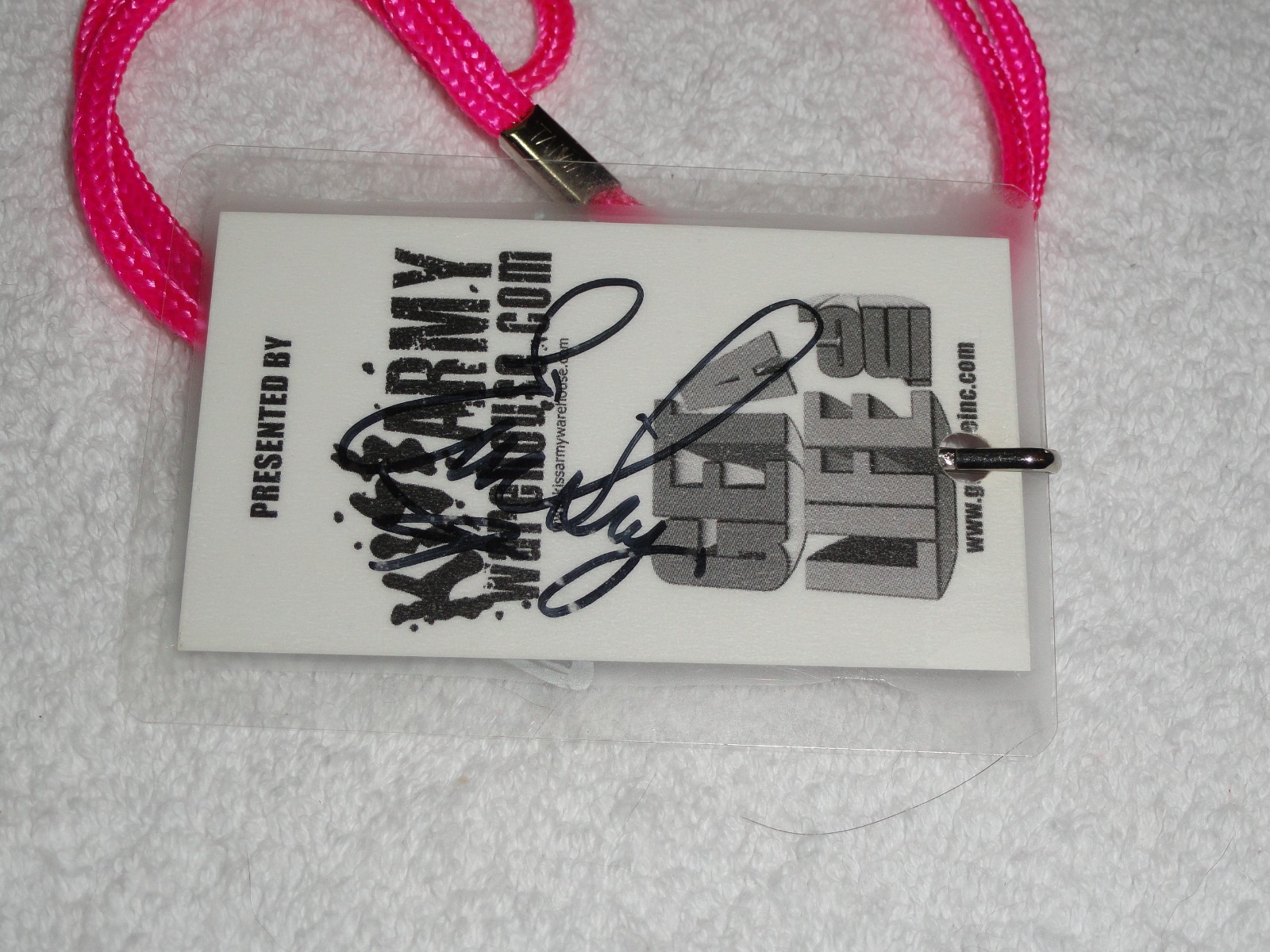 KISS Eric Singer Autographed Dealer Laminate Indy KISS Expo March 11, 2006