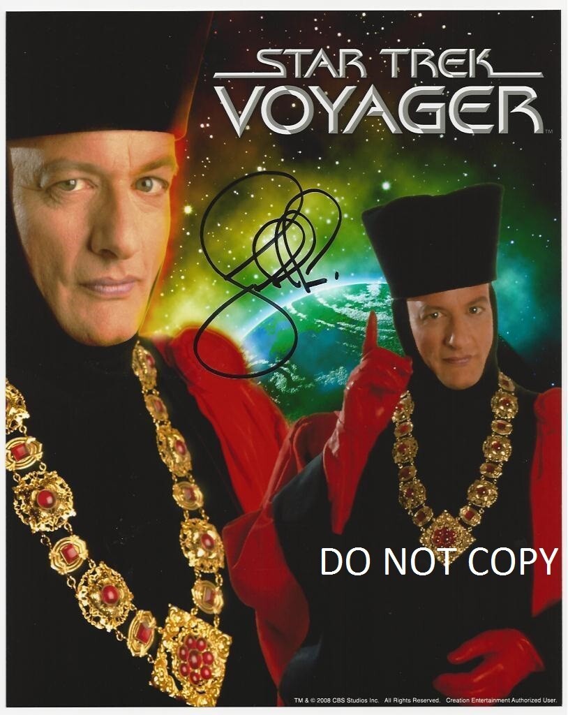 STAR TREK – JOHN de LANCIE “Q” Autographed Signed 8×10 Reprint Photo #2 !!