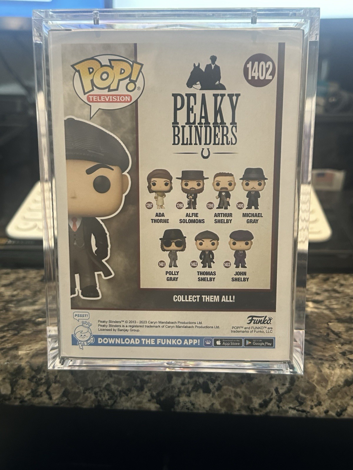 Funko Pop! #1402 Cillian Murphy Signed Thomas Shelby Peaky Blinders SWAU COA