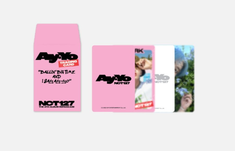 NCT 127 Ay-Yo SMTOWN OFFICIAL MD GOODS PHOTOCARD RANDOM TRADING CARD SET A ver.