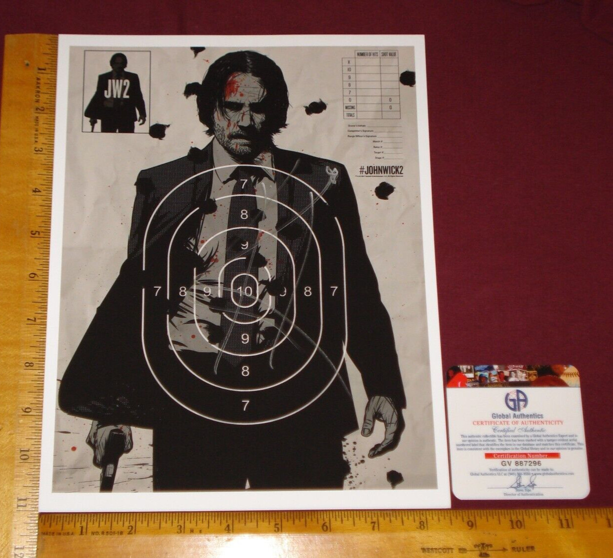 REAL Authentic Keanu Reeves Signed/Auto 8″X10″ Color Photo Global /GA/GAI/GV