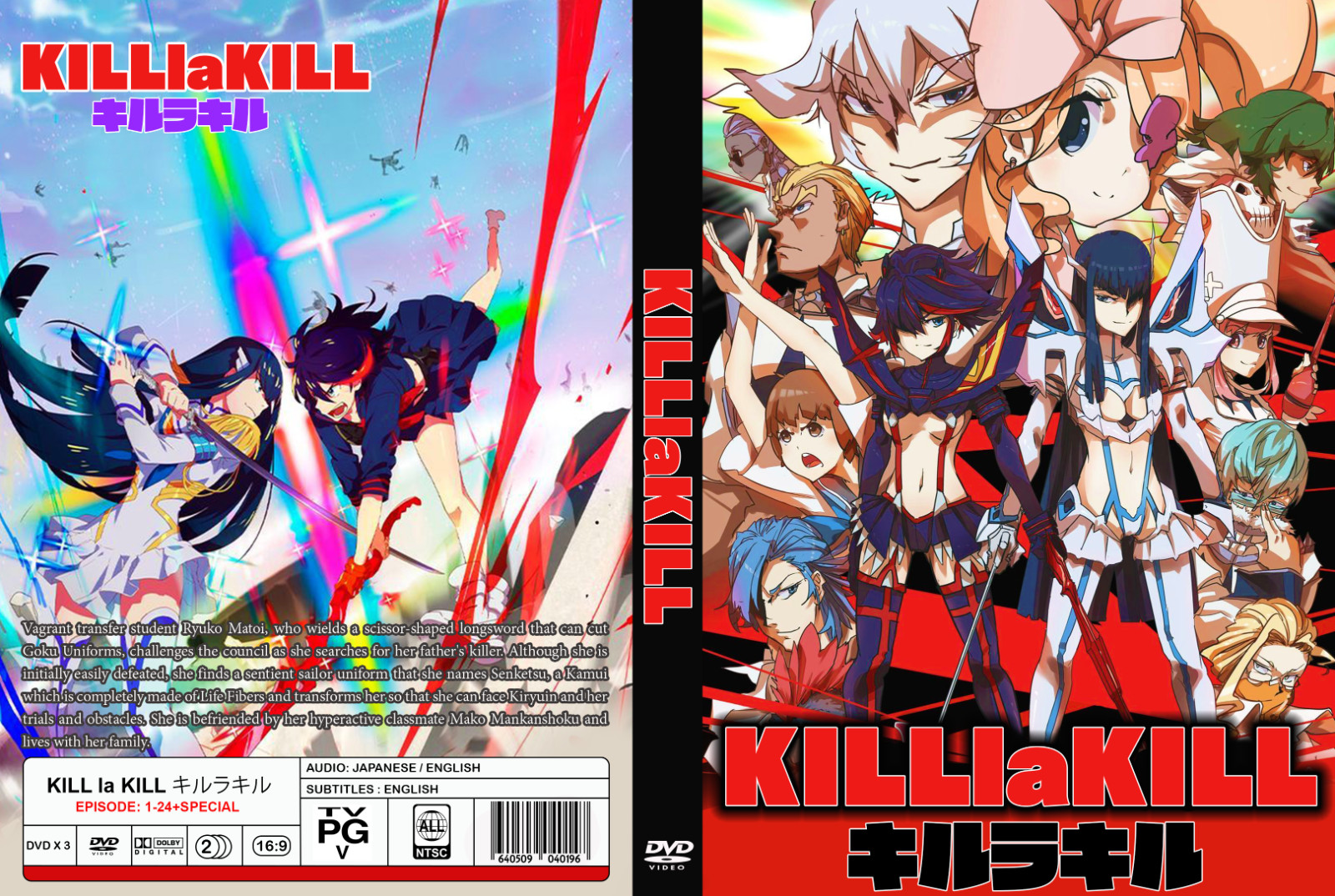 KiLL la KiLL Anime Series Dual Audio English/Japanese Episode 1-24+Special