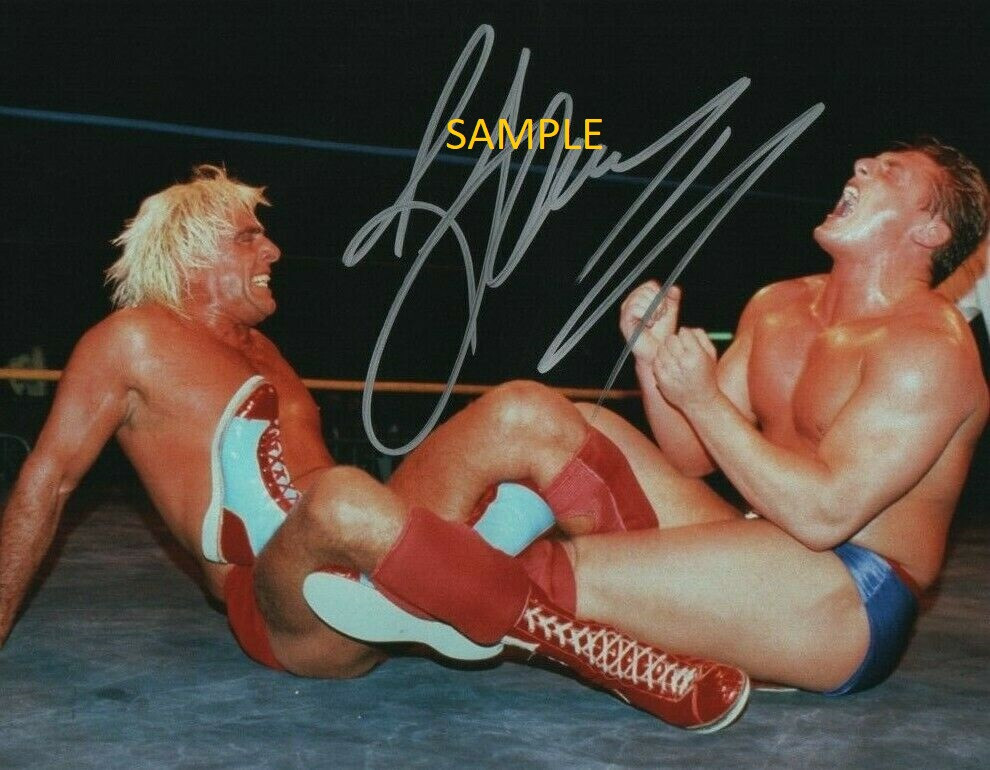 RIC FLAIR REPRINT 8X10 PHOTO SIGNED AUTOGRAPHED CHRISTMAS MAN CAVE GIFT WWE