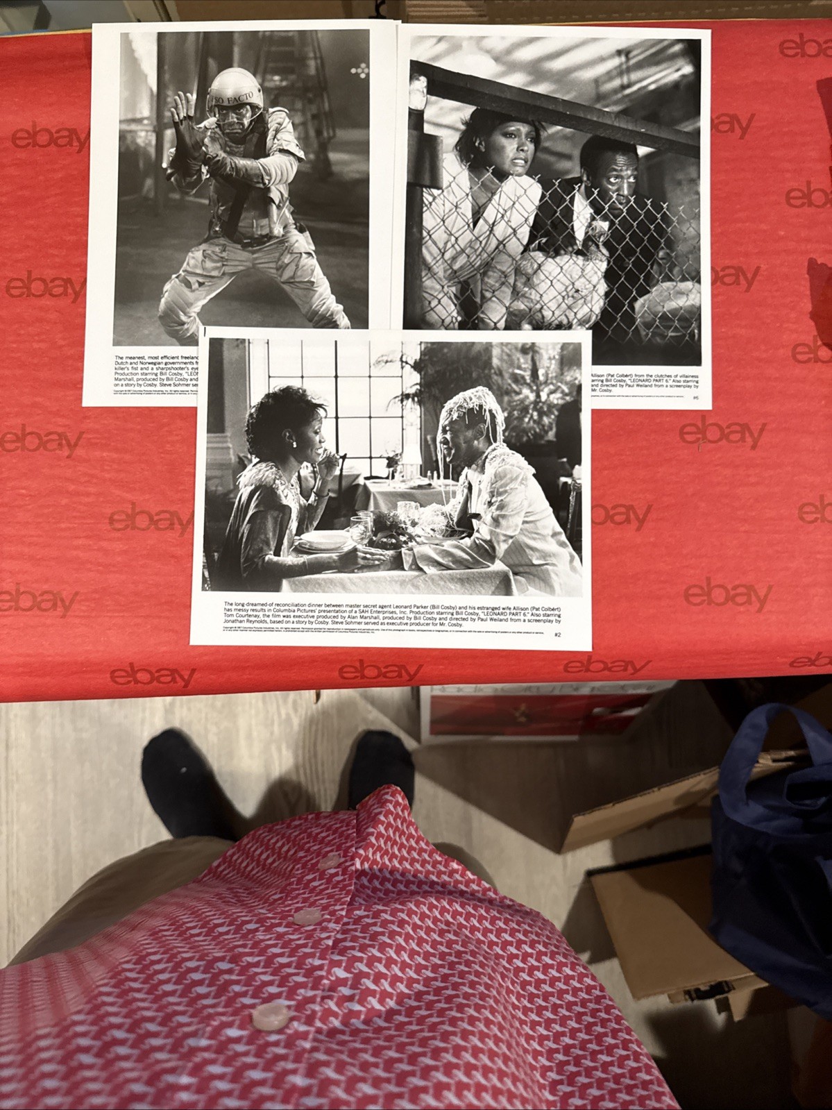 LEONARD PART 6 – 1987 Movie Press Kit + 3 Photos – Bill Cosby Razzie Winner!