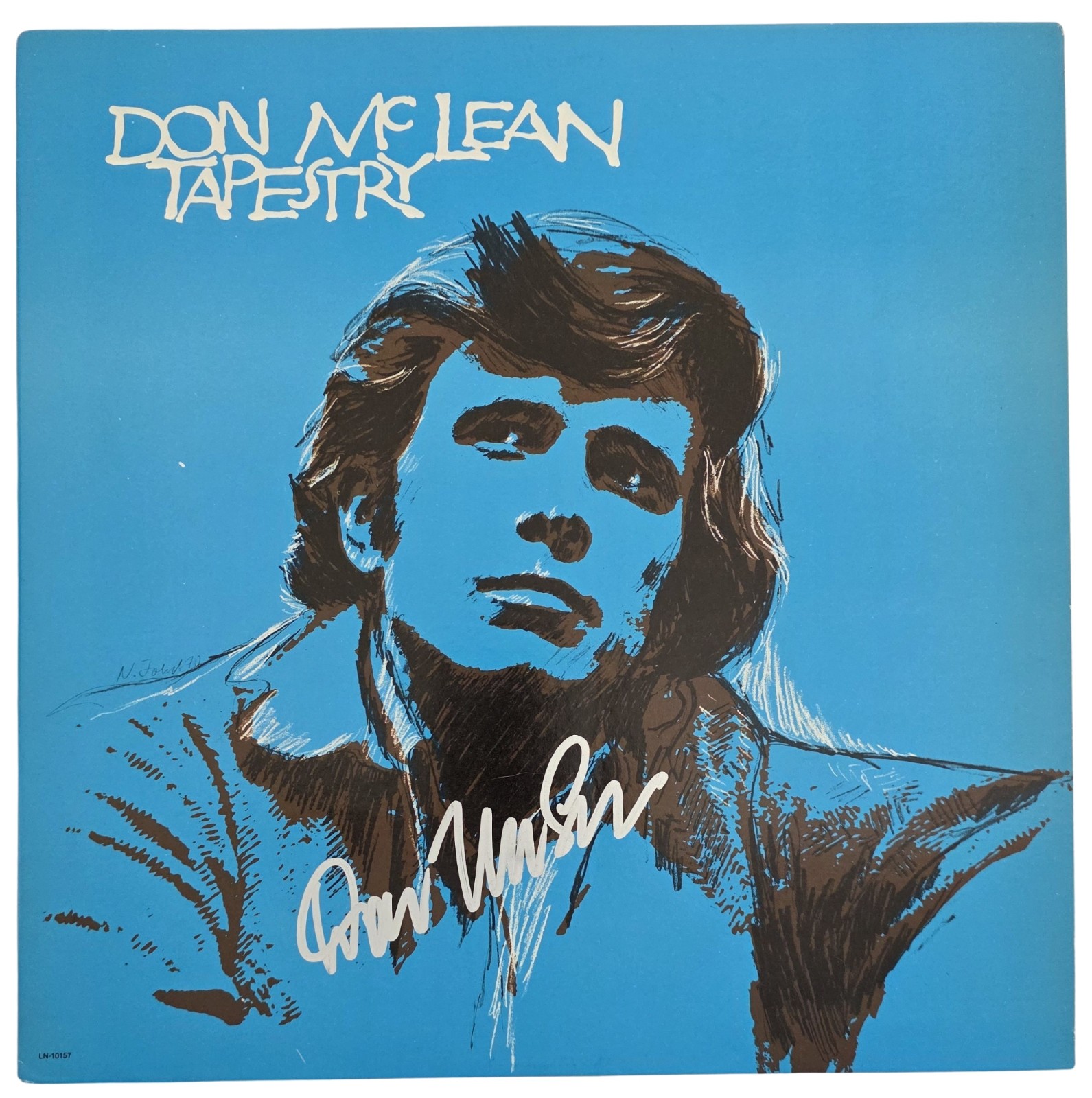 Don Mclean Signed Tapestry Album COA Exact Proof Autographed Vinyl Record