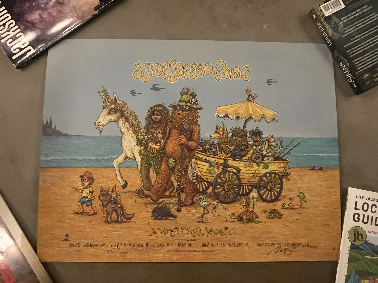 Marq Spusta Widespread Panic Summer 2026 West Coast Tour Poster #/1200