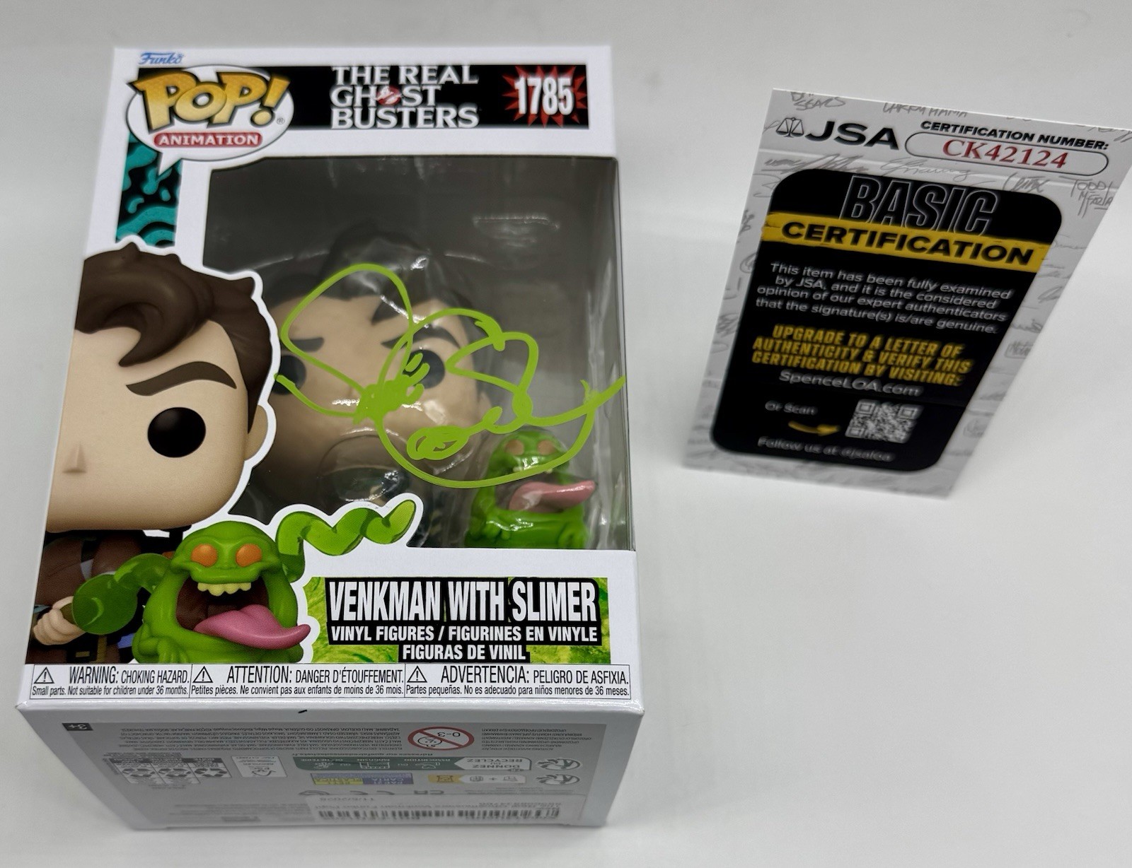 DAVE COULIER SIGNED AUTOGRAPH “VENKMAN” THE REAL GHOSTBUSTERS FUNKO POP JSA COA